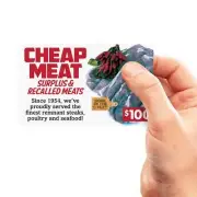 Cheap Meat Gift Card - Recalled Meats! Haha! - Funny Gag Joke Gift