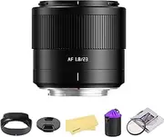 TTARTISAN AF 23mm F1.8 APS-C Frame Lens for Fuji X Mount Cameras for Fujifilm XS10 X-E4 X-T10 X-T20 X-T3 X-T4 X-T100 X-T200 X-T30 X-Pro1 X-Pro2 X-Pro3 X-E1-Black