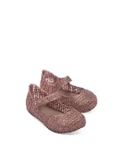 Mini Melissa Girls' Campana Papel Mary Jane Flats - Toddler