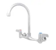 BK Resources 8" Splash Mount NO LEAD Faucet Std Duty w/ 3.5" Gooseneck