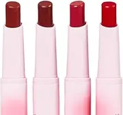 Matte Tattoo Lipstick Cigarette Set of 4, Portable Waterproof Non-Stick Tint Liquid Cute Tube Small Lip Tint Stain Balm, Non-Stick Long Lasting Moisturizing Cosmetic Makeup for Women Girls (Set A)