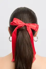 Red Bow Hair Ties