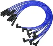 Car Spark Plug Coil Wires Ignition Coil Harness Cable 8mm Blue, for Chevrolet SBC BBC Engines Pack of 9 Engine Ignition Wire