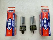 NOS NIB Raytheon 5Y3GT Matching Pair Rectifier Tubes RCA