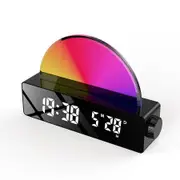 Sunrise Alarm Clock LED Digital Alarm Clock Sunrise Simulation Wake Up Light with FM Radio for Heavy Sleepers Adult Children