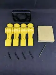 Tornado Foosball men- Yellow- Set of 4 with roll pins and tool Kit