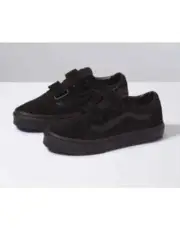 Vans Old Skool V Kids Suede Skateboarding shoe Black Black Size 3.5 youth