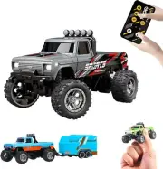 Mini Rc Monster Truck, 1:64 Scale Monster Truck Remote Control Car with Lights