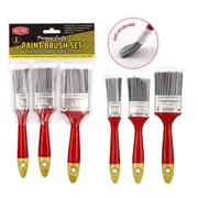 15PCS Artist Paint Brush Set Bristles 3 Sizes Flat Harware Painting Art Supplies