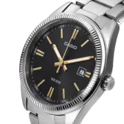 CASIO Men Analog Stainless Steel silver Band Watch Original New MTP-1302D-1A2DF