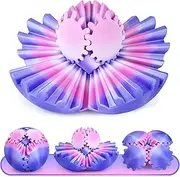 Multicoloured Gear Ball Fidget Toy 3D Printed Sphere Stress Relief Anxiety Block Spinner Gifts for Adults Kids Office Desk Christmas Easter Birthday (Lavender Bloom, 3.3")