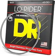 DR LO-RIDER - Stainless Steel Bass Strings: 5-String Medium to Heavy 45-130