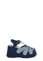 [Dolls Kill] Forever Frolicking Platform Sandals - Denim (Fairfax)