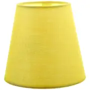 Decorative Lamp Shade Cloth Lampshade Replacement Lamp Shade Clip On Type Lamp Shade Yellow 14X14X13CM