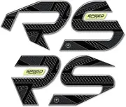 labelbike - 2 x 3D gel protectors on the motorcycle tank side, compatible with Triumph Speed Triple 1200 1200 RS carbon yellow