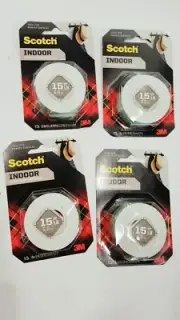 3M Scotch Foam Mounting Tape-.5"X75" LOT OF 4