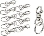 Lucky Line Key 1-1/2" Small Nickel Plated Zinc Trigger Snap; 100 per Bag (44375)