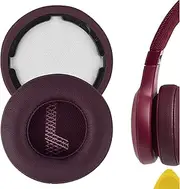 Geekria QuickFit Replacement Ear Pads for JBL Live 400BT Headphones Ear Cushions, Repair Parts (Red)
