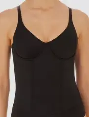 $90 Natori Women Black Liquid Underwire Bustier Size M