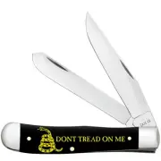 CASE XX KNIVES TRAPPER - SMOOTH BLACK SYNTHETIC - DON'T TREAD ON ME 2254 SS (609