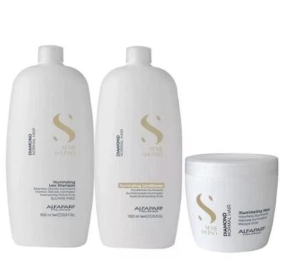 Semi Di Lino Diamond Illuminating Normal Hair Kit 3 Itens - Alfaparf Milano