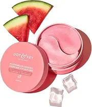 Dot & Key Watermelon Cooling Hydrogel Under Eye Patches for Dark Circles & Puffiness Reduction | With Hyaluronic & Niacinamide | Eye Patches | Instantly Hydrates, Cools & De-Puffs | 60 Patches