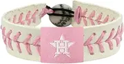 MLB Houston Astros Baseball Bracelet, One Size, Pink