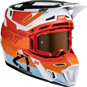 Leatt 8.5 Glamis, motocross helmet , color: Orange/Red/White/Blue , size: M