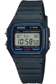 Casio Retro Vintage F-91W-1YEG Unisex Quartz Watch