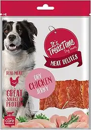 Meat Delites Chicken Jerky Dry Dog Treat, 500G, Real Meat, Great Source of Protein, Tartar Control, Suitable for All Dogs