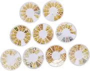 LALADEFIEE Nail Studs Kit Rivet Nail Art Decors for DIY Manicure Accessories Durable and Easy to Apply for Home and Professional Use