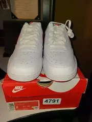 Size 8 - Nike Court Vision Low Swoosh Print