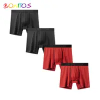 在飛比找蝦皮購物優惠-Bonitos 4 件開襟男士內褲平角短褲男士包品牌男士內衣