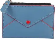 [WOFASHPURET] Stylish Cash Stuffing Small Change Storage Wallet Separate Compartment Pu Material Slim Wallet for Outdoor