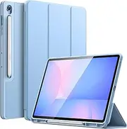 [JETech] Case for Samsung Galaxy Tab S10 FE Plus/S10 FE+ 13.1-Inch with S Pen Holder, Soft TPU Tri-Fold Stand Protective Tablet Cover, Support S Pen Charging, Auto Wake/Sleep (Blue)