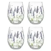 Ashdene Lavender Fields - Glass Tumbler 4 Pack