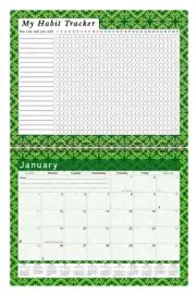 2026 Monthly Desktop/Wall Calendar/Planner - Habit Tracker - (Edition #016)
