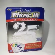 Deluxe Phase 10 Limited Edition 25th Anniversary Tin Box Card Game Sealed Cards