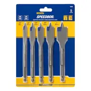 (J) Irwin Speedbor Spade Drill Bit Set 5pc #88885