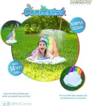 PoolCandy Premium Slip Splash Rainbow & Cloud Print Slide