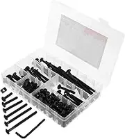 SOLUSTRE 141pcs Crib Screw Hardware Replacement Kit Socket Head Bolts Nuts Assortment for Furniture Connection User Friendly DIY Installation for Gates and Furniture Repair