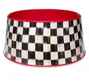 MacKenzie Childs Courtly Check Red Tree Collar- Iron