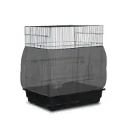 Bird Cage Seed Catcher Guard Net Cover Mesh Net Cover Parrot 55" to 100" - Black