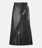 [Citizens of Humanity] Citizens of Humanity Cassia faux leather midi skirt 32 black
