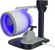 Generic USB Jet Fan Desktop Turbofan Jet Engine Fan with Humidifier and Tail Light(Blue)