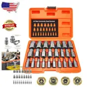 25Pcs Heavy-Duty Screw Extractor Set - Chrome Molybdenum Tool for Fast Removal