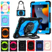 For iPad Pro 11" 3rd Gen Case Kids Heavy Duty Shockproof Cover - Red - Black