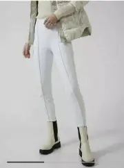 ATHLETA 4 Glacier Snow Skinny Pant II Sz 4 White NEW #985570 Ski Winter