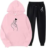 [Generic] Ladies Working Suits And Dresses Pullover Hooded Crop Top Sets Womens Business Pant Suits
