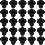 100PCS M4X6mm Flat Head Machine Screw Compatible with Milwaukee 2557-20 M12 Fuel 3/8 Inch Ratchet Cross Countersunk Screw